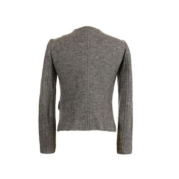Ann Taylor Wool Blend Zip up Gray Jacket Size Extra Small - Picture 2 of 13